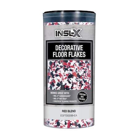 Insl-X By Benjamin Moore Flat Red Blend Decorative Color Flakes & Chips, 10 oz IN6085
